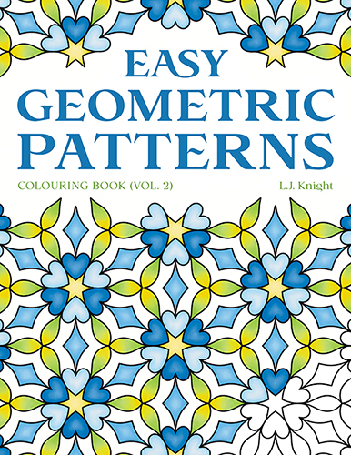 New – Easy Geometric Patterns Colouring Book (Volume 2)